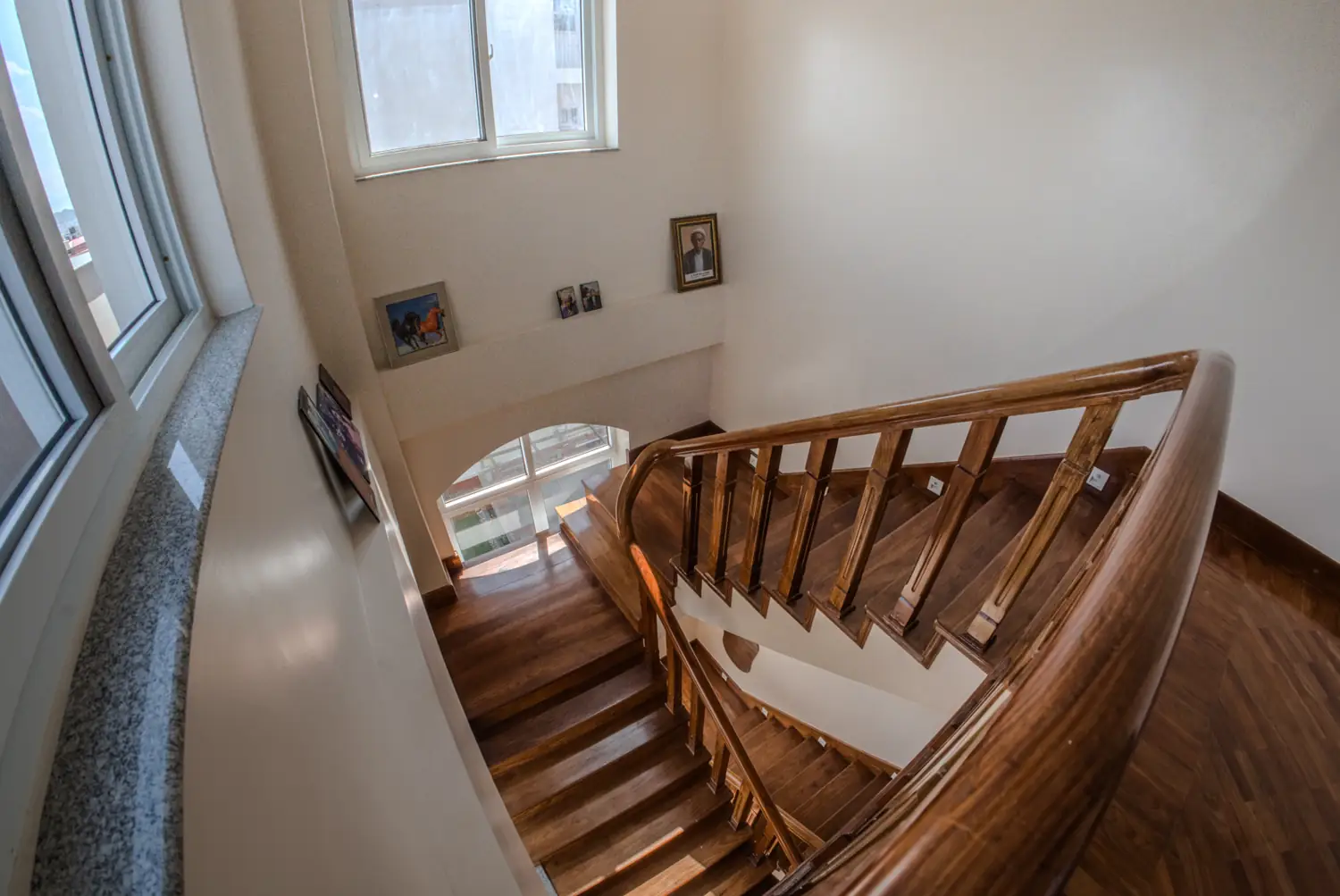 Wooden staircase